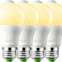 HEKEE Motion Sensor LED Light Bulb 9W A19 PIR Built-in IR 60W Equivalent Bright 810 Lumens E26 Base Warm White Bulbs (4 Packs)