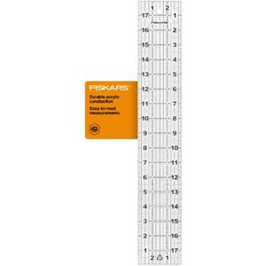 Fiskars Sewing Ruler, 3" x 18" Acrylic Ruler with Gridlines, Sewing and Quilting Supplies, Arts and Craft Supplies, Clear