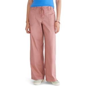 Aeropostale Women's Low Rise Baggy Wide Leg Jean (Large, Burlwood)