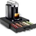 Coffee Pod Holder Storage Drawer,Coffee Capsules Organizer, Holds up to 35 Big Pods Compact Design