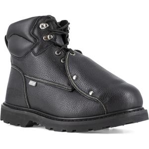 Iron Age Mens Groundbreaker 6 Inch Electrical Steel Toe External Met Guard Work Safety Shoes Casual - Black (10)