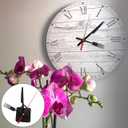 Silent Quartz Clock Movement Replacement Kit 5.11 Inch DIY Clock Mechanism Part for Frameless Hanging Wall Clocks with Precision Mechanism