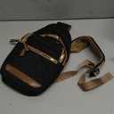 Capolo Sling Bag for Women Men Waterproof Crossbody Bags for Women Trendy Casual Fanny Pack with Convertible Shoulder Strap Chest Bag for Travel Hiking(Black, Medium)