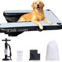 iLink-outer Inflatable Dog Water Ramp for Large Dog Floating Boat Ramp-Max Up to 220 Pounds Large Dogs-Inflatable Ramp for Boats, Docks, with Pump/Rope/Repair Kit -All PVC Anti-Slip Fabric