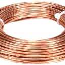 99.9% Soft Copper Wire, 6 Gauge/ 4.1 mm Diameter, 12.5 Feet / 3.8m, 1 Pound Spool Pure Copper Wire, Jewelry Making Wire Craft Wire