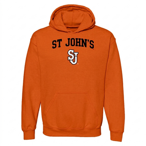 St. John's University Red Storm Arch Logo Pullover Hoodie, Small