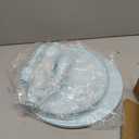 Set of 3 Blue Cake Stands, Metal Round Cake Holder Dessert Pie Pizza Display Stand 8" 10" 12" Serving Tray Decoration for Wedding Celebration Party Birthday Baby Shower