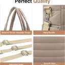 KUBYA Diaper Bag Tote, Puffer Diaper Tote Bags for Women Lightweight Travel Work Hospital Baby Bag Crossbody Mommy Bag