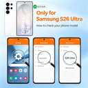 Lunivop Case Compatible with Samsung Galaxy S26 Ultra Case PU Leather Back Panel with Built-in Adjustable Kickstand Protector Slim Drop Phone Cover for Samsung Galaxy S26 Ultra 6.9 inch (Carbon Fiber)