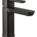 Delta 581LF-BLGPM-PP Modern Bathroom Faucet, 1.0 GPM Water Flow, Matte Black, 1.0