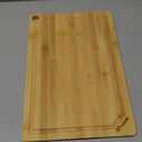 Hiware Bamboo Cutting Board for Kitchen, Heavy Duty Wood Cutting Board with Juice Groove, 100% Organic Bamboo, Pre Oiled, 15" x 10"