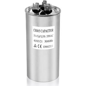 Upgrade 3314471.017 RV Air Conditioner Motor Capacitor 55/15 MFD Compatible with Dometic 55/15 MFD 55+15 uF 6% 370/440V AC Capacitor Service Kit, Compatible with Heat Pump Air Conditioner or AC Motor