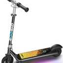 Gyroor H30 Max Electric Scooter for Kids, LED Dispaly, 150W Powerful Motor, Dual Brake System, Adjustable Height and Speed, Best Presents for Kids