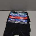 Hanes boys Moves Underwear, Anti-chafe Boxer Briefs for Boys, 6-pack (Medium, Black- Regular Leg)