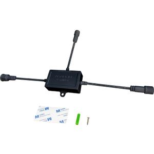 ASAHOM T-Splitter Compatible with Govee Permanent Outdoor Lights/Pro(Model: H705B, H705C, H706A, H706B, H706C) S1050 S1060, T-Splitter for Eufy Permanent Light E120, Black(Type B)