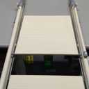 SDADI 2-Step Folding Kitchen Step Stool for Kids & Adults, Toddler Tower with Safety Bar & Snack Tray, Wide Non-Slip Steps, 225lb Capacity, Steel Frame, Easy Storage for Home Use (Gray)