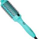 K&K Pro Thermal Brush, Green 1 3/4 Inch Heated Round Brush, Professional Heated Curling Ceramic Tourmaline Ionic Curling Iron, Hot Styling Volumizing Tool, Dual Voltage