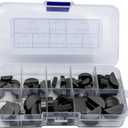 80pcs Carbon Steel Woodruff 3mm 4mm 5mm 6mm Semicircle Half Moon Key with 8 Size, Professional Drive Half Moon Shaft Keys Set Assortment for Fasteners Mechanical Industry