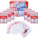 GOTHINK Playing Cards, 6 Pack, 6 Red Decks of Cards, Poker Size, Standard Index, for Texas Hold'em, Blackjack, Euchre, Canasta Card Game, Casino Grade Poker Cards