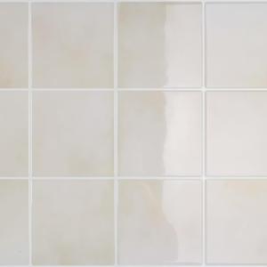 CRE8TIVE 4 Sheets Cream Beige Peel and Stick Tile Backsplash, Square Tiles Stick on Backsplash for Kitchen, 12"x12" Self Adhesive Waterproof Wall Tile Stickers for Bathroom, Laundry Room, Living Room