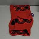 cyeollo Medium Dog Coat, Sherpa Dog Winter Coat Reversible Fleece Dogs Jackets Warm Doggie Sweater Vest for Small Medium Dogs Male with Leash Hole Soft Cold Weather Pet Clothes, Buffalo Plaid XL (X-Large (22-28lbs))