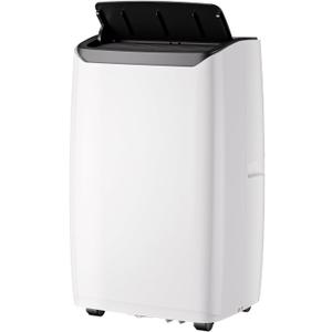 14,000 BTU Portable Air Conditioner  4-in-1 Portable AC Unit with Cooling, Dehumidifier, Fan & Sleep Mode for Rooms Up to 750 Sq.Ft, Remote Control, LED Display, 24H Timer, White+Black-3032