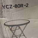 32" Round Folding Table, Portable Bar Height Folding Table with Detachable Legs, Round Foldable Table with HDPE Top for Standing Parties, Balcony, Event, Indoor Outdoor Use (Black, 2 Pack)