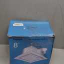 Bathroom Fan with Light, Ceiling Mount Quiet Square Bathroom Exhaust Fan with Color Change Light 3000K/4000K/6000K, Home Vent Fan and Light Combo, 1.0 Sones 110 CFM 110V 4" Duct