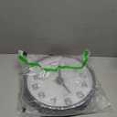 WallarGe Night Light Wall Clock for Bedroom - Silent Lighted up Wall Clock Glow in The Dark, Battery Operated for Living Room/Kitchen, Easy to Read Large Digital Display, 12 Inch (Black)