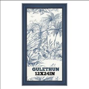 GULETHUN 12x24 Frame, Transitional Modern Design Picture Frames, 12 by 24 Rustic Poster Frame for Home Decor, Blue Vintage Photo Frame, Horizontal or Vertical Display, Choose Size & Color