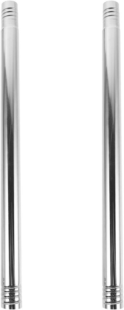 Pack of Flag Pole Extenders: Stainless Steel Extension Rod for 1 Inch Diameter Flagpole - Outdoor Banner Stick Replacement Section Hardware Accessory Silver