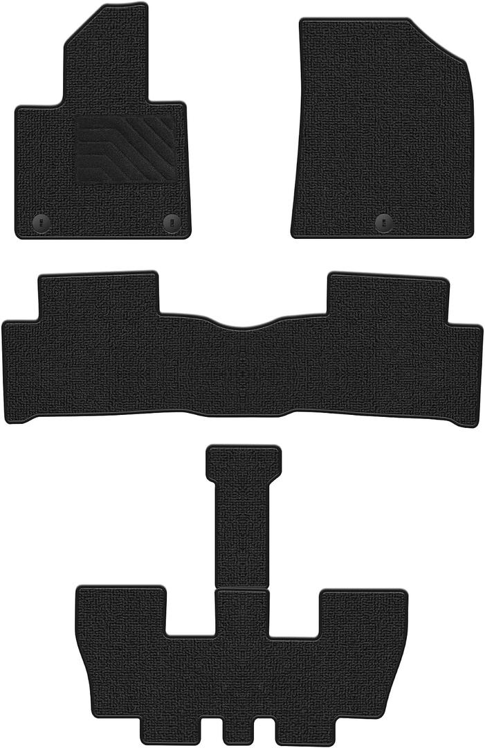 IKABEVEM Carpet Floor Mats for Kia Sorento 6/7 Seats 2021-2026 (NO Hybrid)