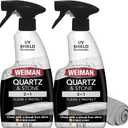Weiman Quartz & Stone Countertop Cleaner and Polish, 2 Pack with Towel