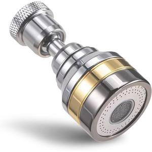 Swivel Faucet Aerator, Dual-function Rotating Kitchen Sink Nozzle, 360 Angle Attachment for Sink Aerator