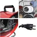 Maxx Air 16" High Velocity Turbo Fan with Pivoting Head - Efficient Air Circulation, High-Velocity Drum Fan Ideal for Home, Garage, or Workshop Use, Durable Construction, Easy Assembly