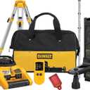 DEWALT Rotary Laser Level Kit, Indoor/Outdoor Survey Laser Transit (DW074KD)