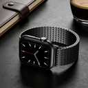 Magnetic Mesh Loop Band Compatible with Apple Watch Band 49mm 46mm 45mm 44mm 42mm 40mm 41mm 38mm Men Women, Stainless Steel Adjustable Metal Strap for iWatch Series 10 9 8 7 6 5 4 3 2 1 Ultra SE