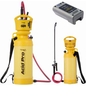 Sprayers Plus 601 Air Booster 2 Gallon Acid Effortless Sprayer - Battery-Powered, Constant PSI, Adjustable Pressure for Optimal Coverage,Superior Chemical Resistance