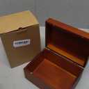 DRASTAR Keepsake Box, Wood Memory Box with Lids, Wooden Jewelry Box, Memory Box, Small Decorative Wooden Box,Brown