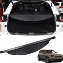 Marretoo for Jeep Cherokee Cargo Cover 2019 2020 2021 2022 2023for Jeep Cherokee Accessories Black Retractable Trunk Cover Security Shield Shade