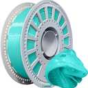 Silk PLA Filament 1.75mm 1KG - 4X Metallic Shine, High Speed Silk Pla Filament, 0.03mm Accuracy, 0.2mm Nozzle Safe, PLA Filament, for Bambu Lab/Ender 3,(Light Blue-green)