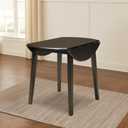 Signature Design by Ashley Hammis Round Dining Room Drop Leaf Table, Seats up to 4, Hinged Drop Leaves, Wood, 36.38" W x 36.38" D x 29.88" H, Dark Brown, 37"W x 22/36"D x 30"H
