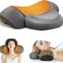 Svxhaoy 3-in-1 Neck Massage Pillow—with Heat, Massage, and Traction Stretching,Deep Tissue Massage Relieves Shoulder and Neck Muscle Pain and Stiffness,Suitable for Men and Women, Grey