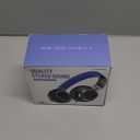 AILIHEN C8 Kids Headphones Wired, On-Ear Headphones with Microphone and Volume Control Foldable Corded Stereo 3.5mm Headset for School Teens Smartphones Chromebook Laptop Tablets Travel (Black Blue) (Medium)