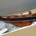 SAILINGSTORY Wooden Sailboat Decor Ship Model Yacht America's Cup Columbia 1901 Replica Medium, 37"