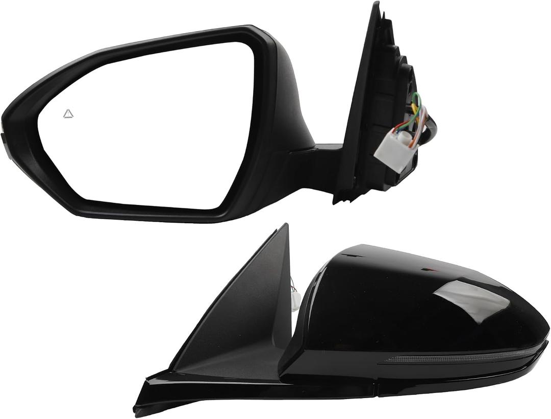 Dasbecan Left Driver Side Mirror Compatible with 2022-2024 Hyundai Tucson SEL W/Heated W/Blind Spot Detection Turn Signal Door Mirror Replace# 87610-CW030 HY1320328 8Pins (For US Built Models)