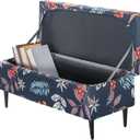 FUANGUI Ottoman Cover Stretch Storage Ottoman Bench Slipcover Printed Folding Storage Bench Ottoman Cover Footrest Stool Slipcover Footstool Protector Cover with Elastic Bottom,Medium (09)