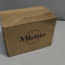 Mkono Fake Plants in Ceramic Pot, 11" Potted Artificial Plants for Home Decor Indoor Faux Green Leaf Plant with Modern White Planter for Desk Shelf Office Room Decoration (Pothos) (Small)