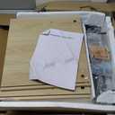 Rattan Nightstands Set of 2, Boho Night Stand with 1 Door, Accent End Table, Wood Bediside Table with Metal Legs&Open Shelf, Natural Wood