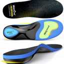 Work Boot Insoles Plantar Fasciitis - Welnove Heavy Duty Inserts for Pain Fatigue Relief, Standing All Day - High Arch Support Shoe Insoles Orthotic for Flat Feet, Achilles Tendonitis, Men Women (M) (M: W 10-11.5 / M 9-10.5, Blue)